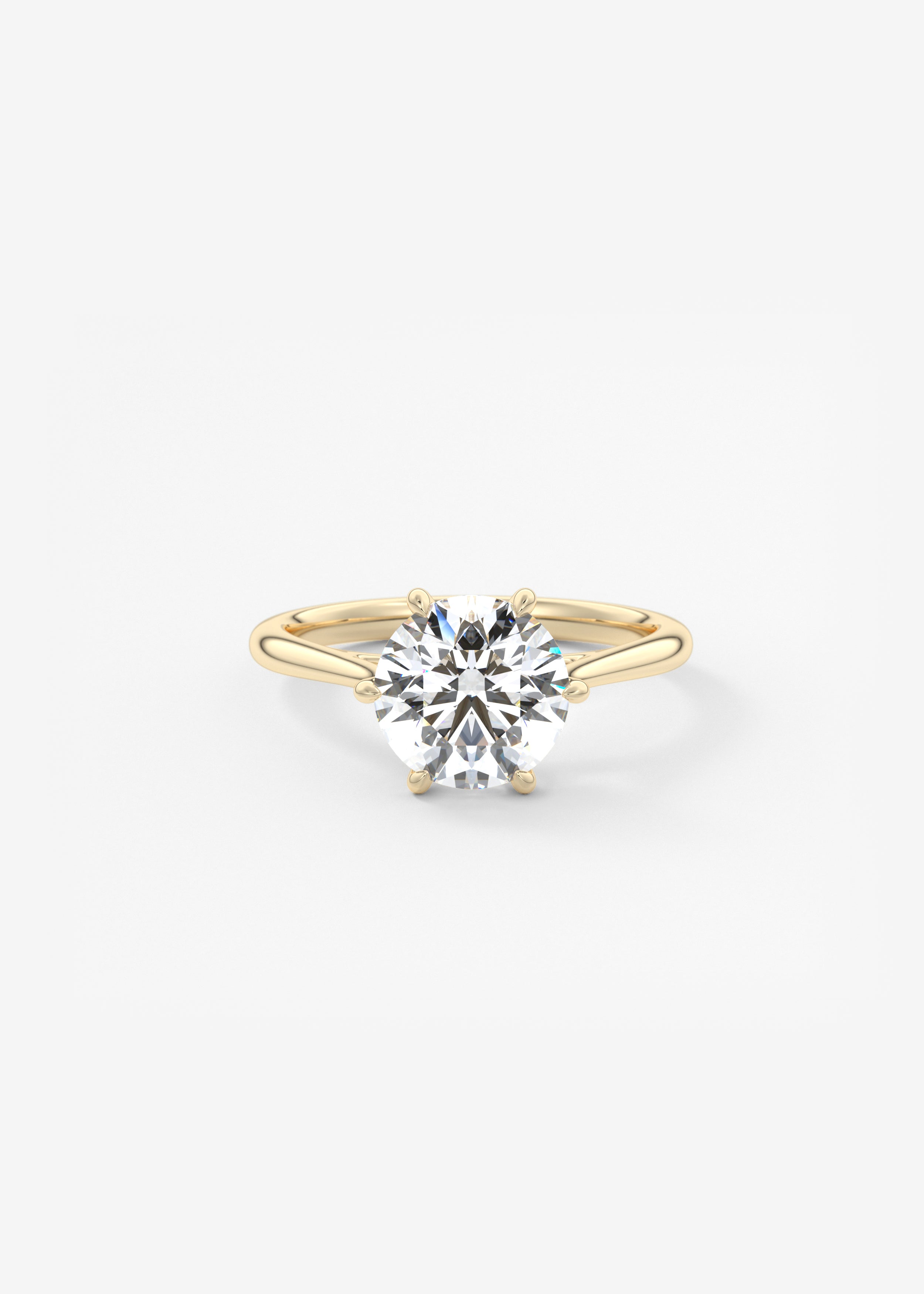 Oval Solitaire With Raised Basket Gallery Lab Grown Diamond Engagement Ring